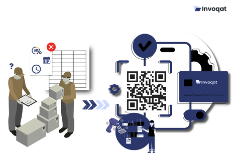 Warehouse staff using barcode and RFID smart scanning workflow to streamline inventory counts and improve real-time stock accuracy.